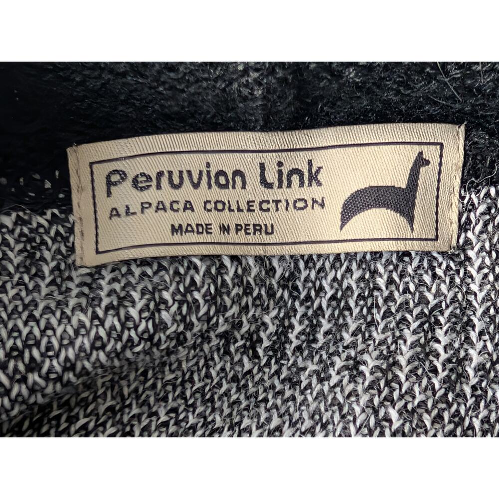 Peruvian Link Alpaca Blend Cowl Neck Poncho One Size Fits Most - Picture 7 of 7